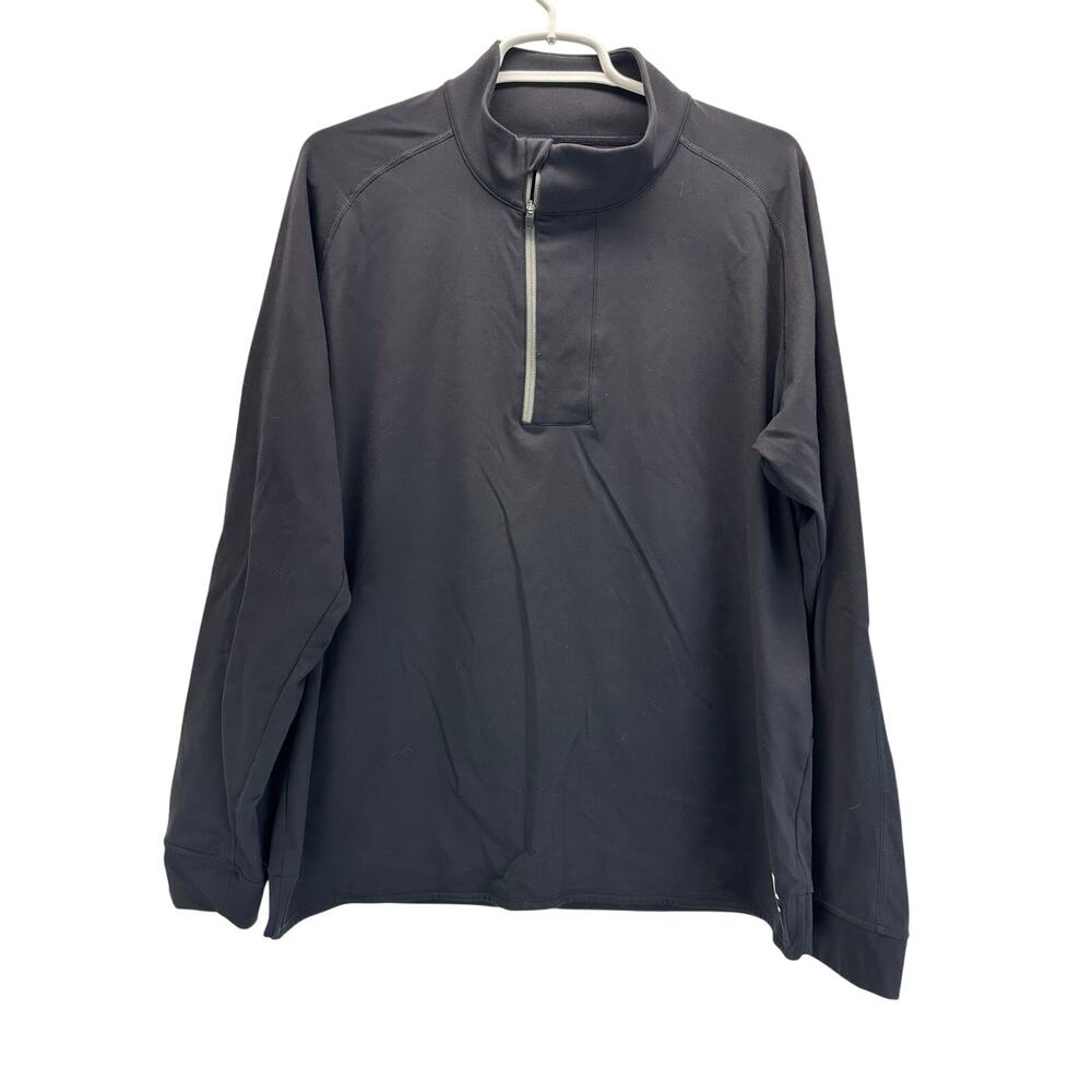Stio Basis Power Dre Quarter Zip Men's Black Large Breathable Base Layer